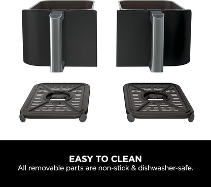 Ninja Foodi AF200UK 4-in-1 7.6L Dual Zone Air Fryer - Black
