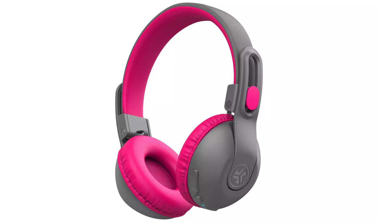 JLab JBuddies Studio 2 Kids Bluetooth Headphones - Grey/Pink