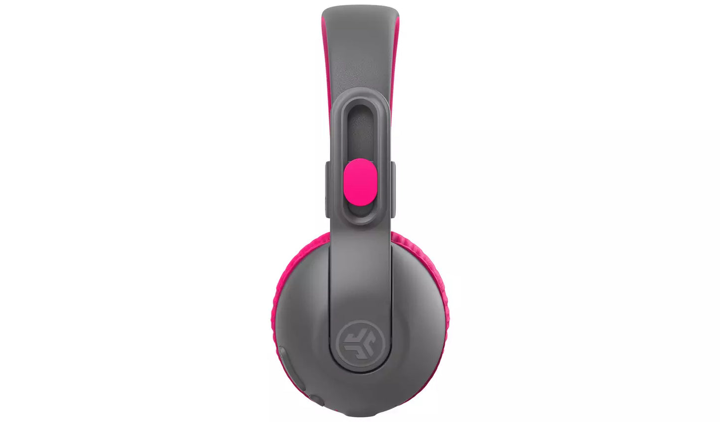 JLab JBuddies Studio 2 Kids Bluetooth Headphones - Grey/Pink