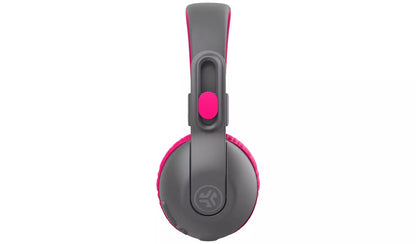 JLab JBuddies Studio 2 Kids Bluetooth Headphones - Grey/Pink