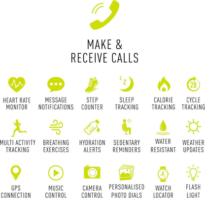 Reflex Active Black Smart Watch